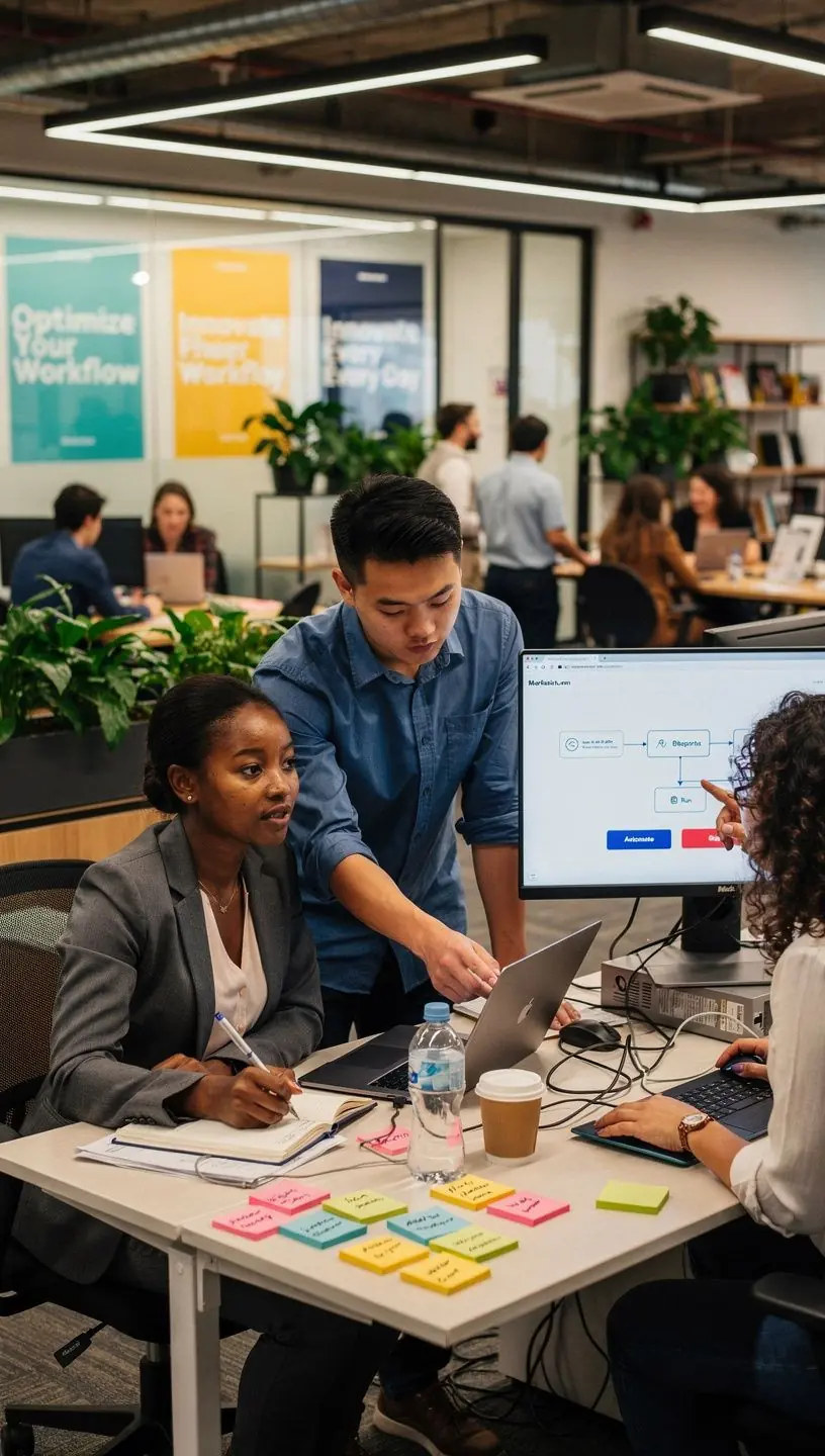 Visual diagram illustrating workflow efficiency measurement methods